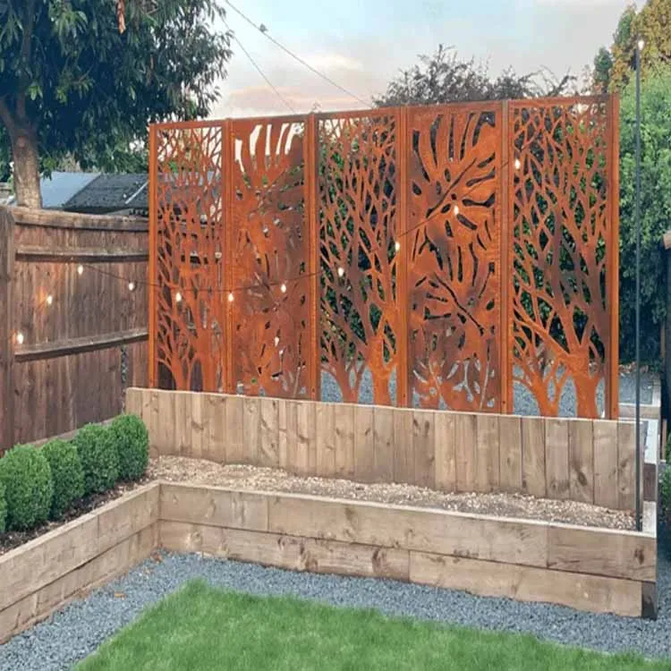 Pantalla de partició artística Corten