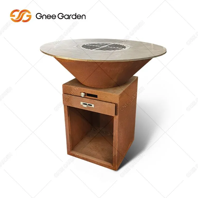 Grill de foc del pati del darrere.