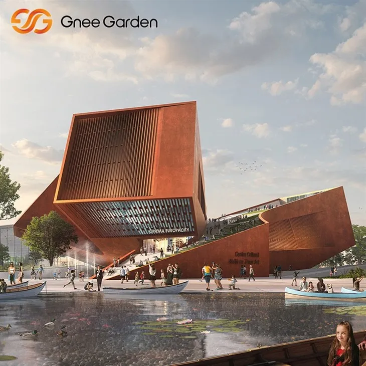 Panells d'acer d'efecte rovell