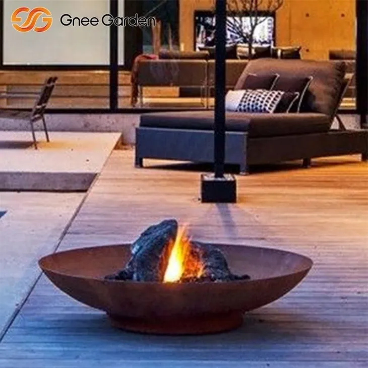 Corten Elegant Fire Bowl Backyard Decor