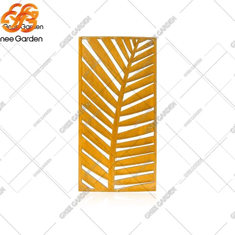 Panells de pantalla de jardí Corten