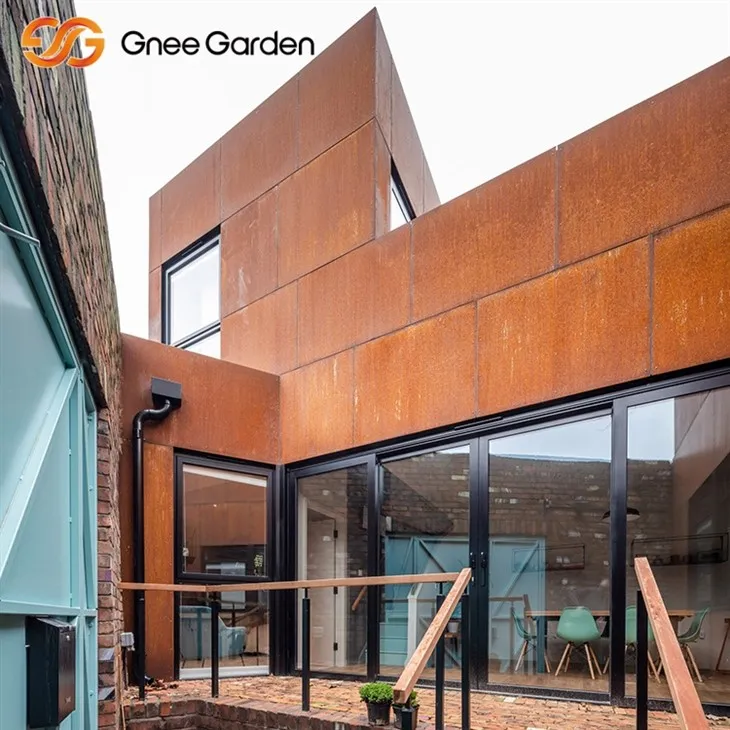Panells metàl·lics de Corten Estil de baix manteniment