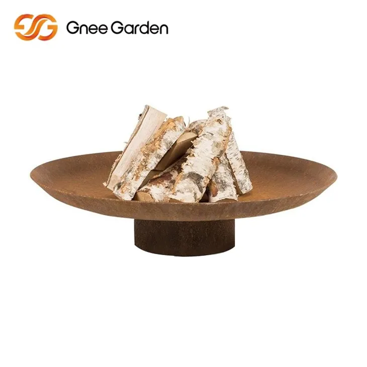 Estil modern del fossat de foc rústic corten