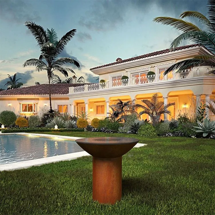 Grills de barbacoa d'acer Corten elegants i resistents