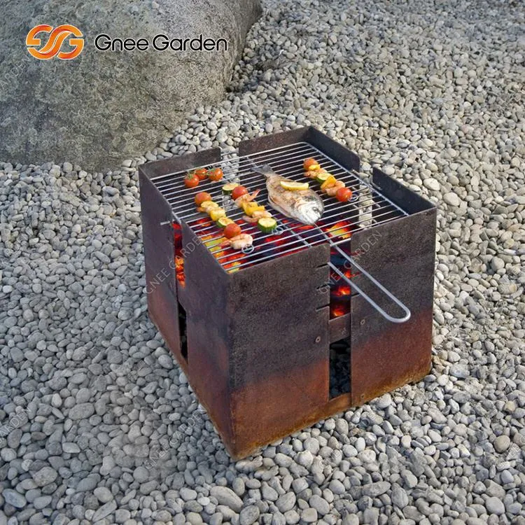 Grills de carbó d'acer Corten