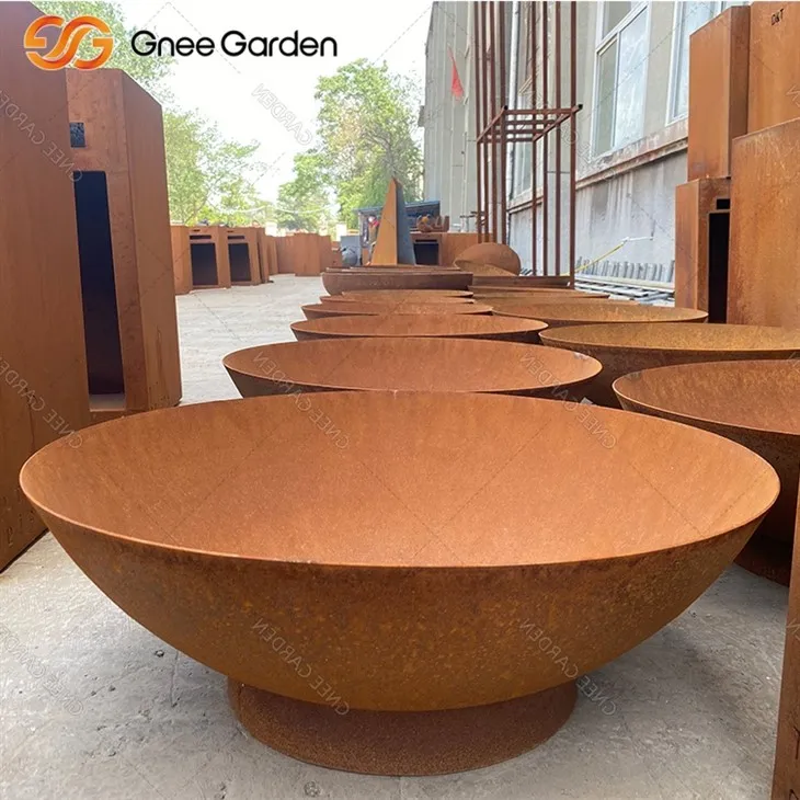 Corten Steel Fire Pit estètica elegant