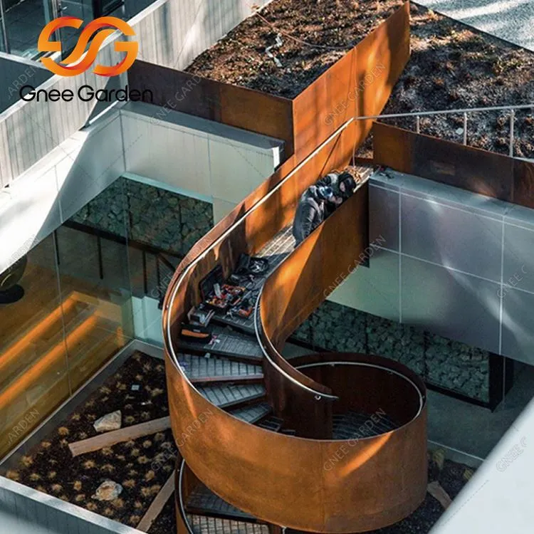 Bord de paisatge d'oxidació exterior d'acer Corten