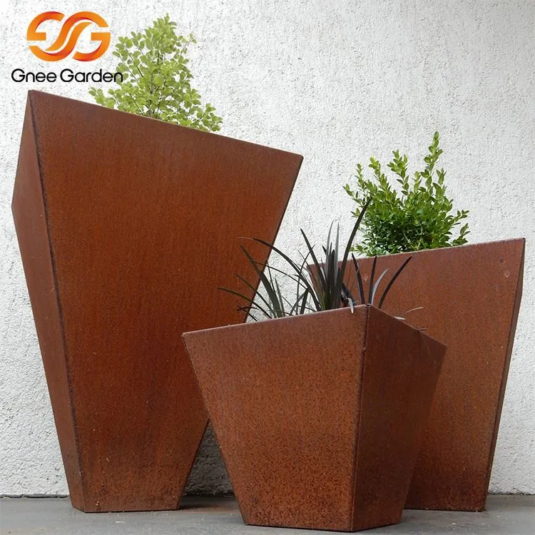 Jardineres d'acer Corten