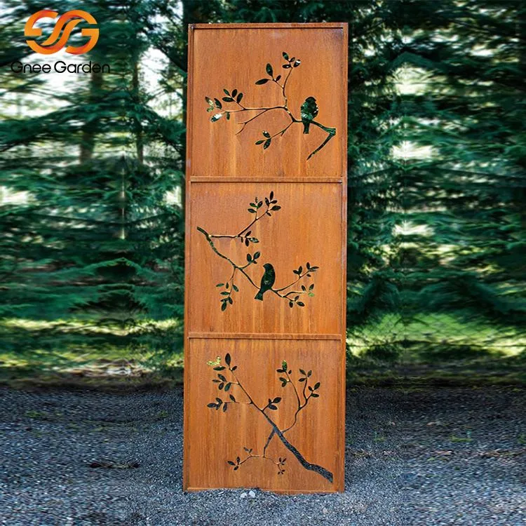 Panells de pantalla d'acer Corten