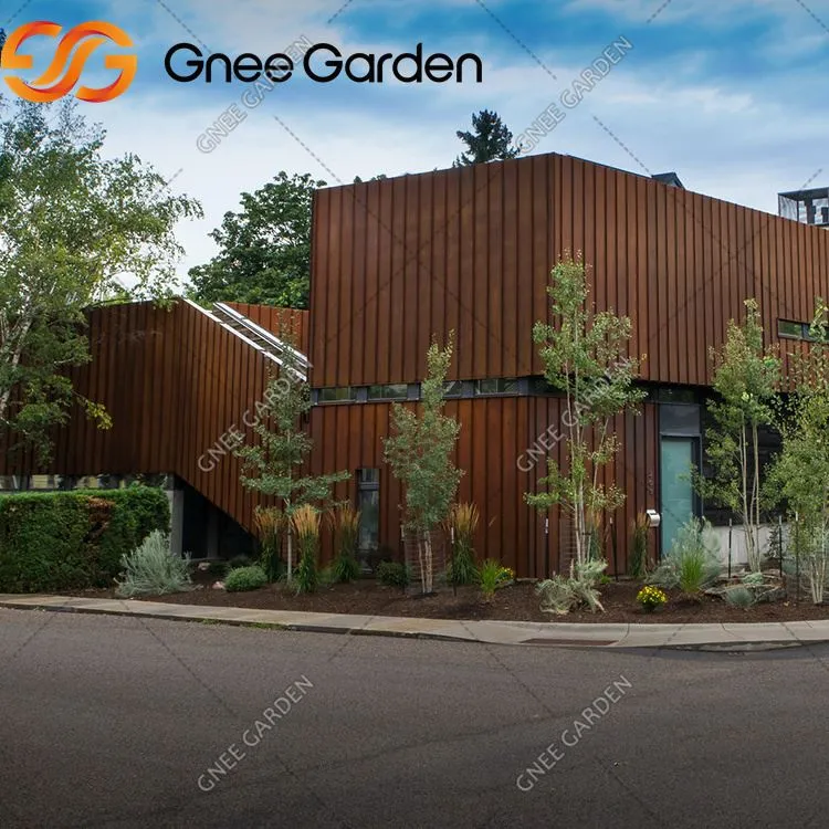 Mur d'acer Corten per a la façana de l'edifici