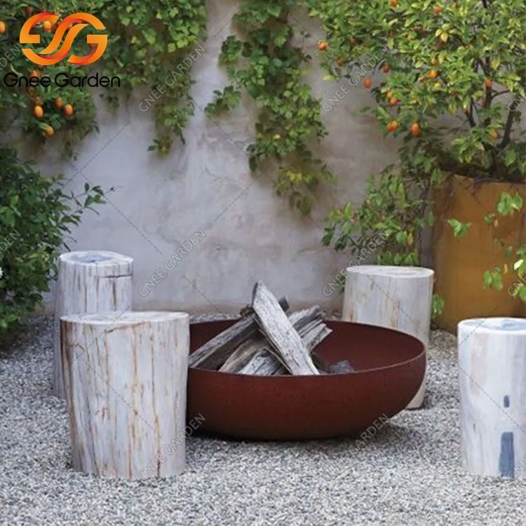 Crema de llenya d'acer corten