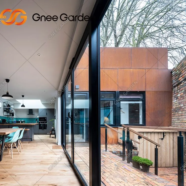 Panells metàl·lics de la paret de Corten decoratius