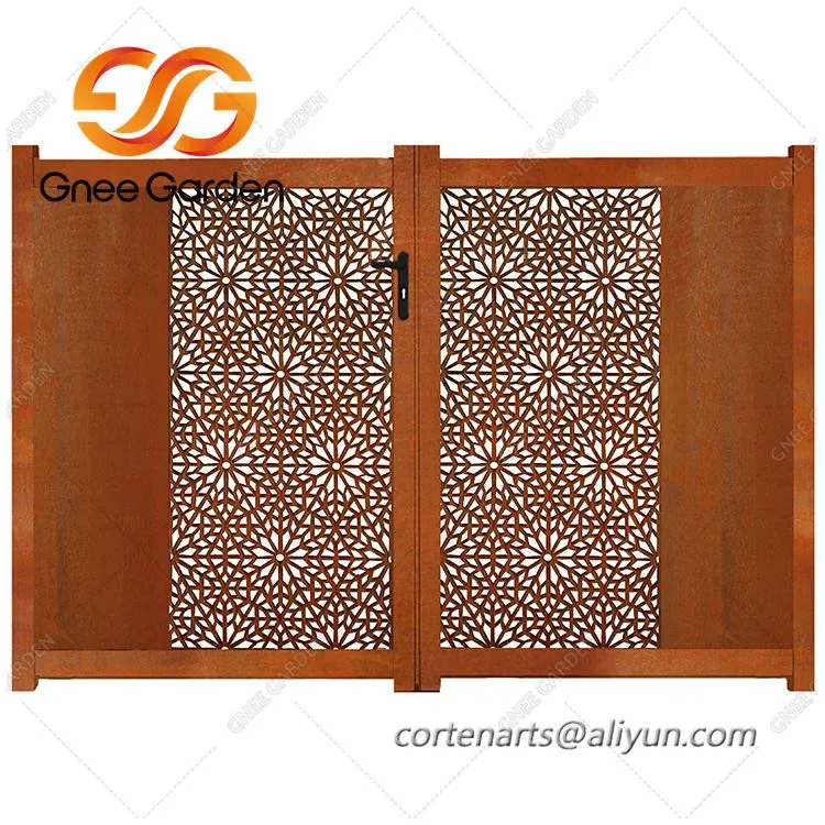 Portes d'enreixat de tanca de jardí