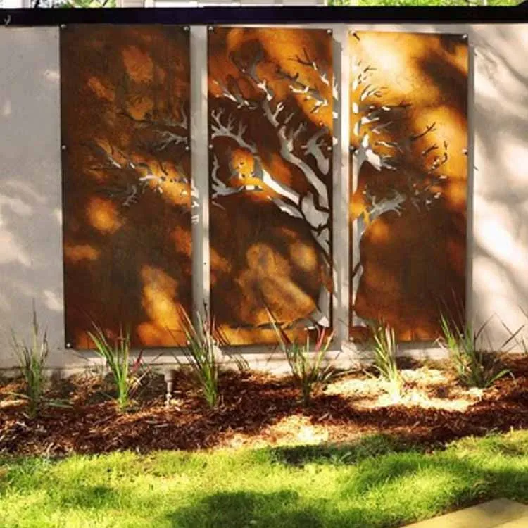 Panells de tanca de tall làser per al jardí a l'aire lliure
