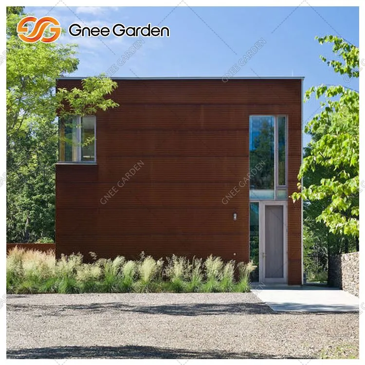 Edifici metàl·lic corten Panells de paret interior