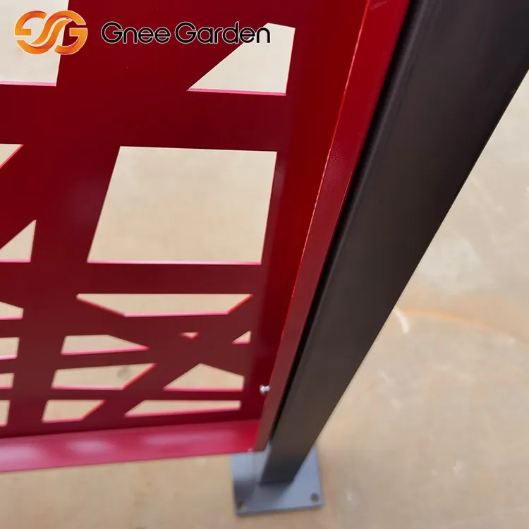 Tanca de pantalla de disseny geomètric modern