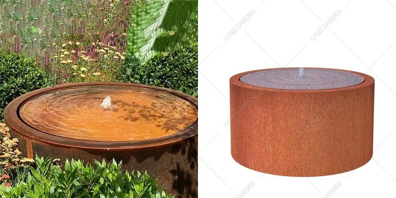 Corten Steel Water Feature Corten Steel Water Feature