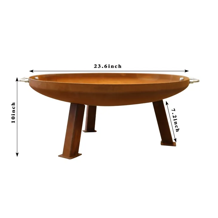 Cremador de foc exterior d'acer