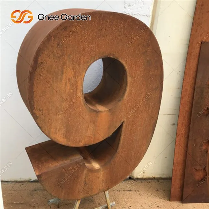 Bústia de números d'acer meteoritzat