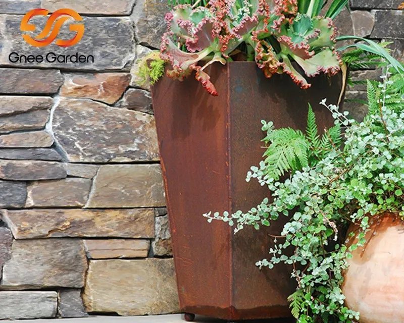 corten steel planters, diy corten steel planters, diy