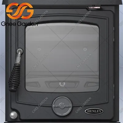 Estufa de llenya petita de ferro colat