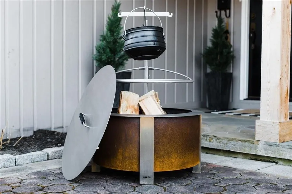 Fossat de foc de fusta d'acer inoxidable