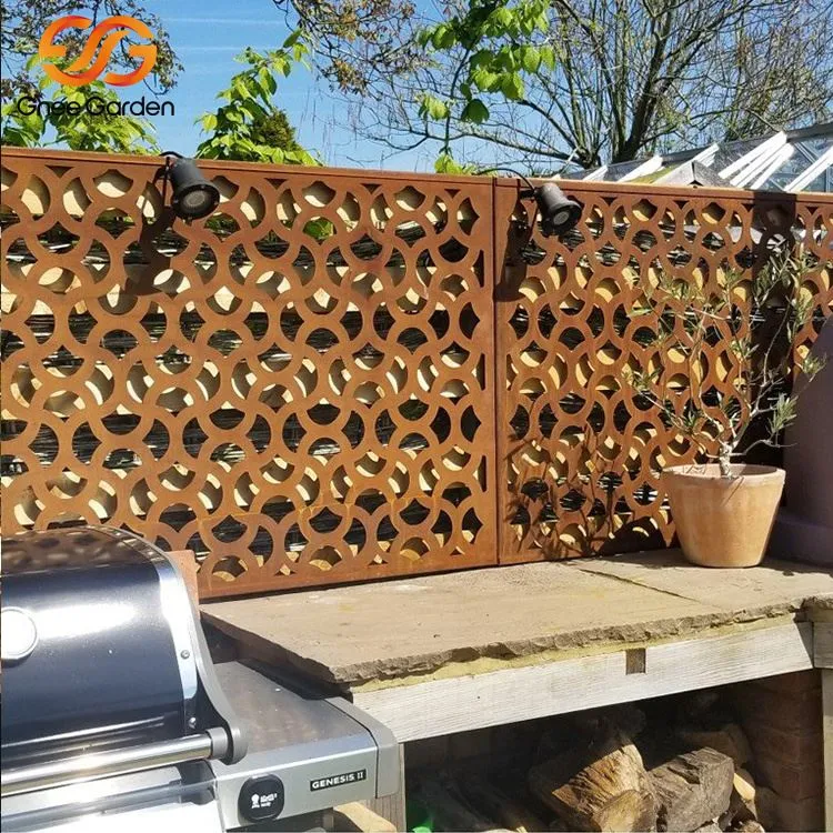 Pantalles de privadesa d'acer per a la intempèrie